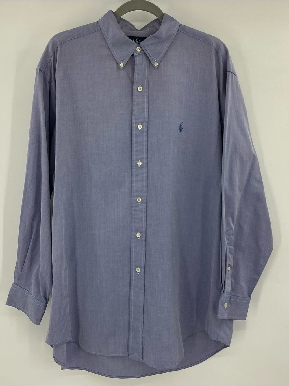 Vintage Polo Ralph Lauren Yarmouth Light Blue Button-Down Dress Shirt